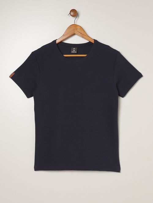 Camiseta Manga Curta Juvenil Para Menino - MARINHO