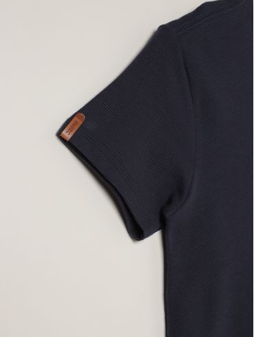 Camiseta Manga Curta Juvenil Para Menino - MARINHO