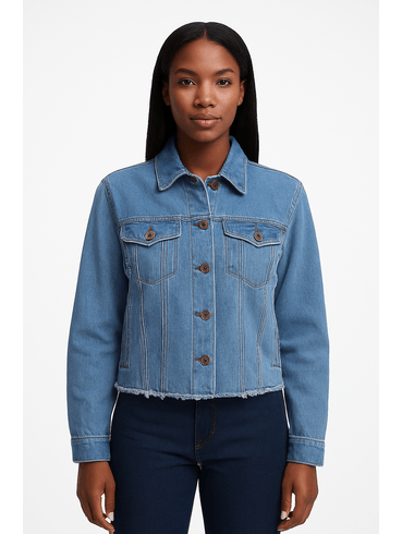 Jaqueta Jeans Pisom Feminina AZUL