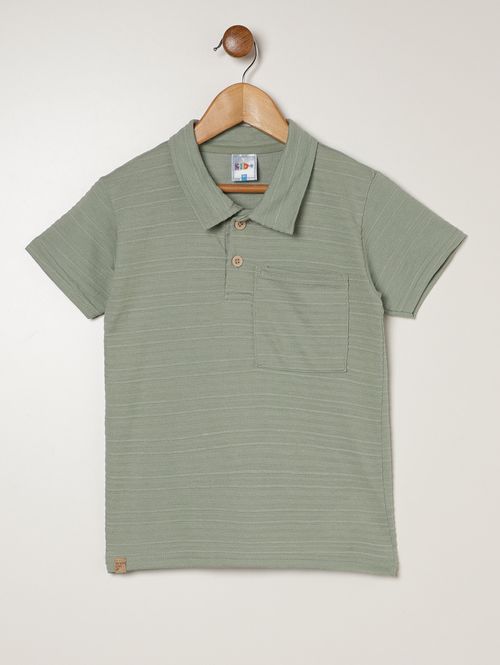 Polo Manga Curta Kid+ Infantil Para Menino - VERDE