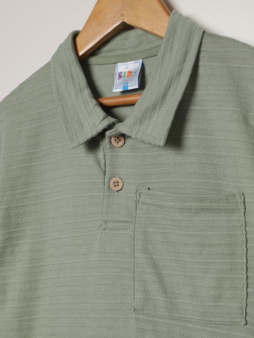 Polo Manga Curta Kid+ Infantil Para Menino - VERDE