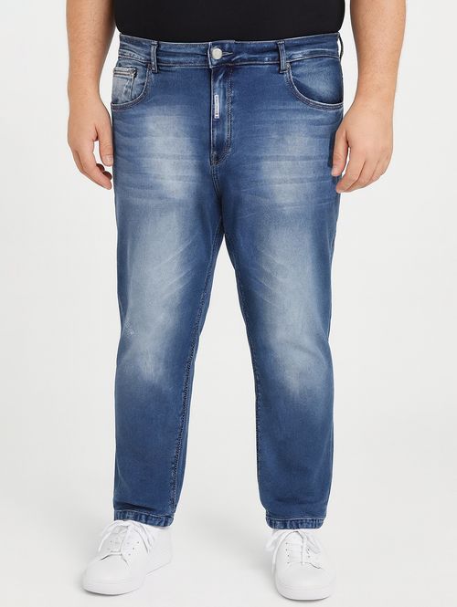Calça Jeans Slim Plus Size Masculina AZUL