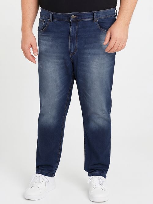 Calça Jeans Slim Plus Size Masculina AZUL