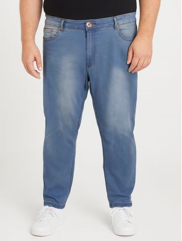 Calça Jeans Plus Size Masculina AZUL