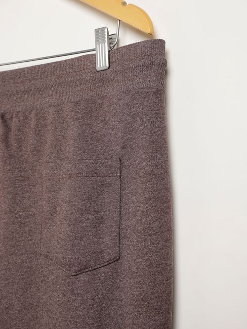 Calça Moletinho Jogger Plus Size Masculina MARROM
